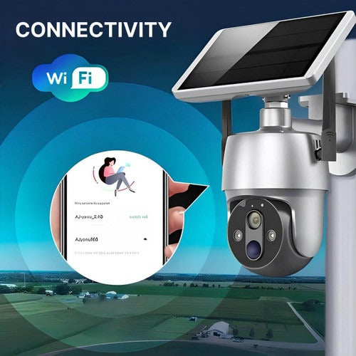 Solar-Powered Outdoor Surveillance Camera