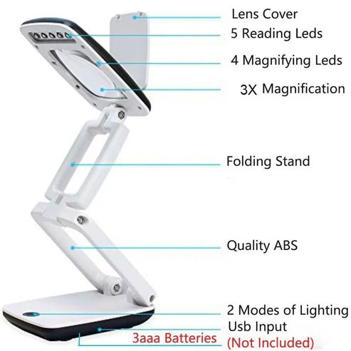 Full-Page Floor Magnifying Lamp