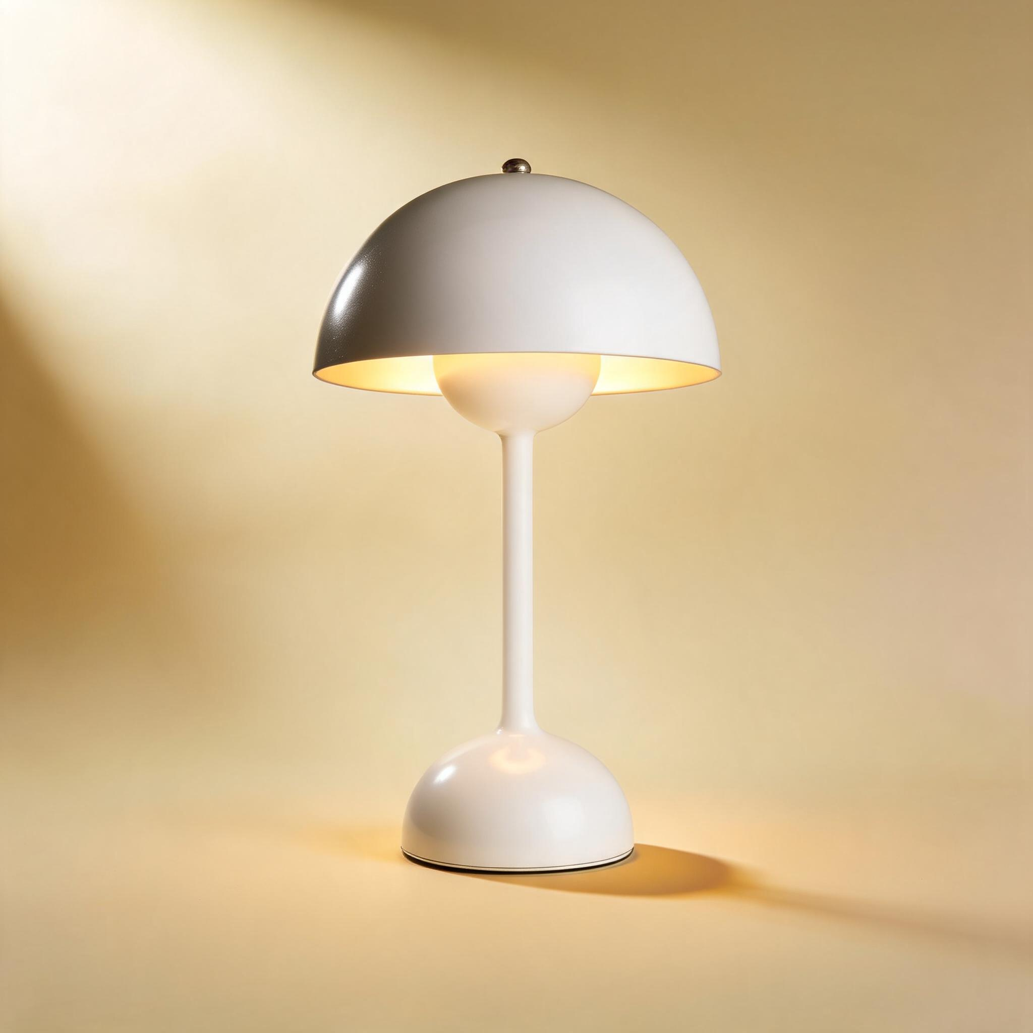 LumiChamp | Lampe Champignon Sans Fil — Blanc