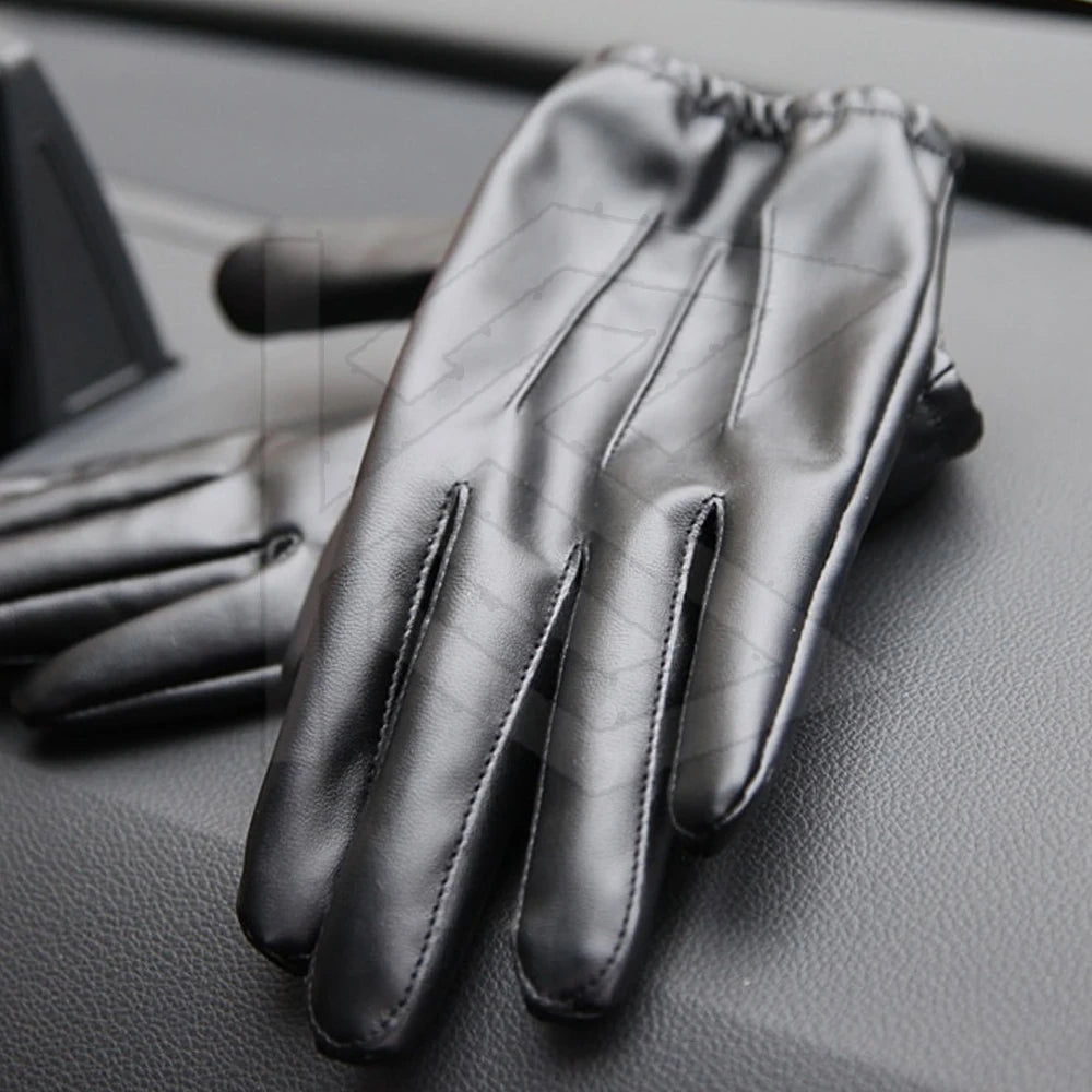 Men's Touch Screen Leather Driving Gloves