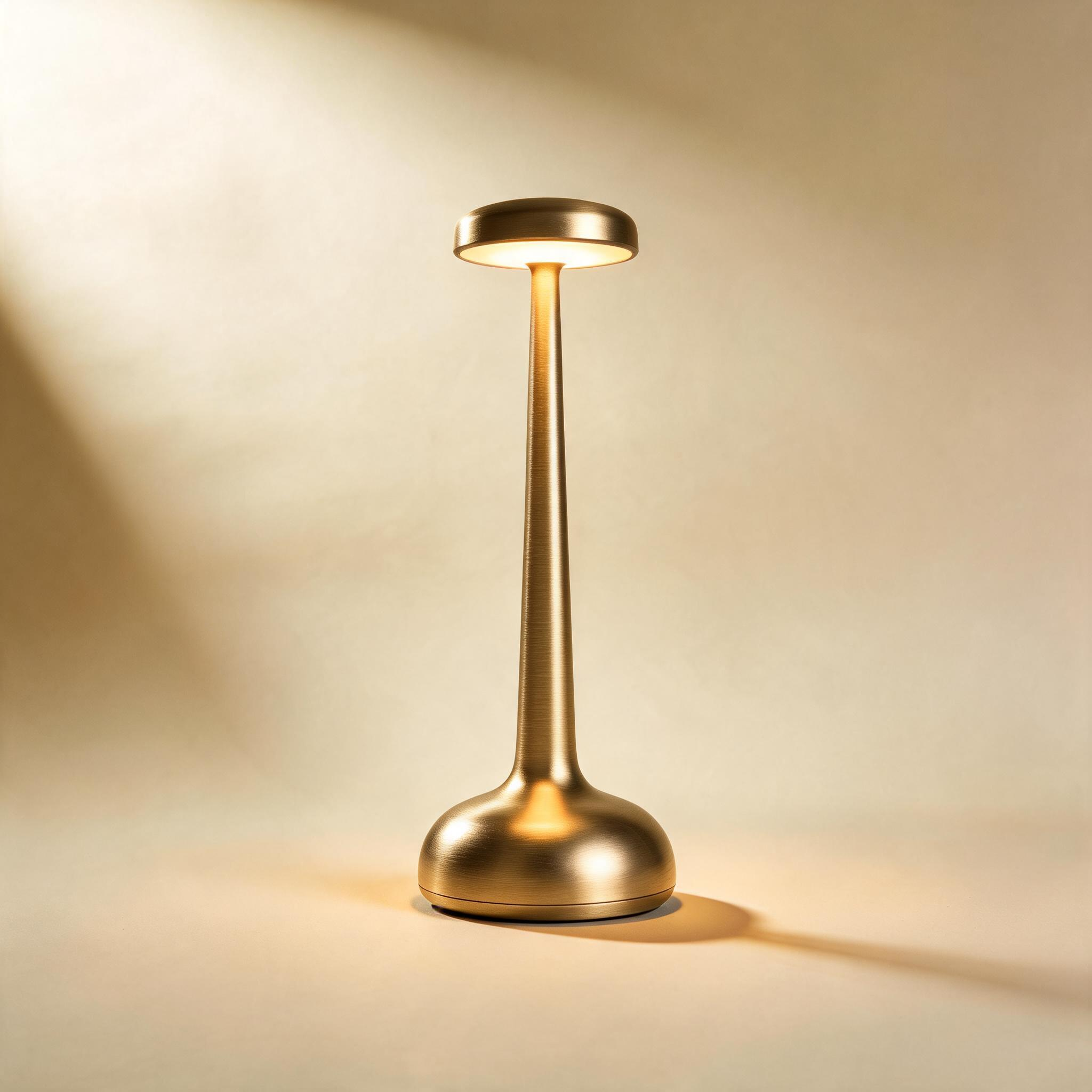 HétényLume | Lampe de Table Rechargeable — Doré
