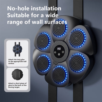 Wireless Music Boxing Machine, USB Rechargeable Wall Target