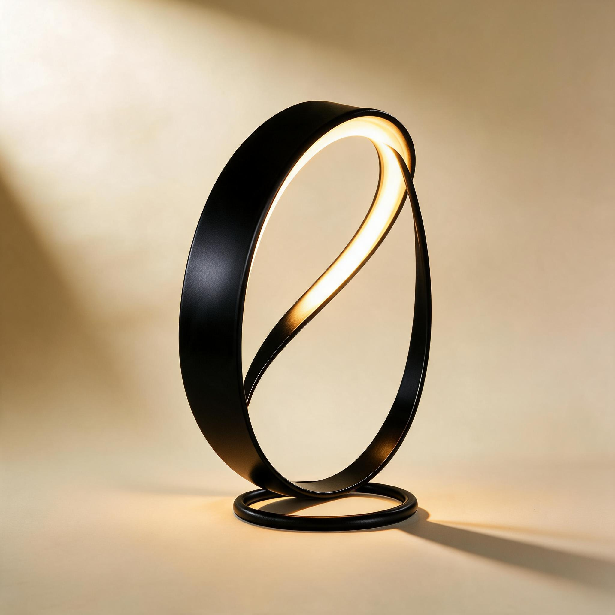 LumaTura | Lampe de Table Sculpturale — vue de dos