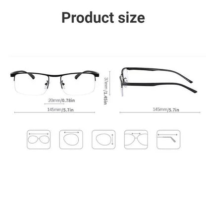 Smart German Progressive Glasses – Multifocal Intelligent Reading & Distance Eyewear