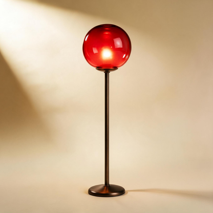 Orenzo | Lampe Rétro en Verre — Lampe rouge