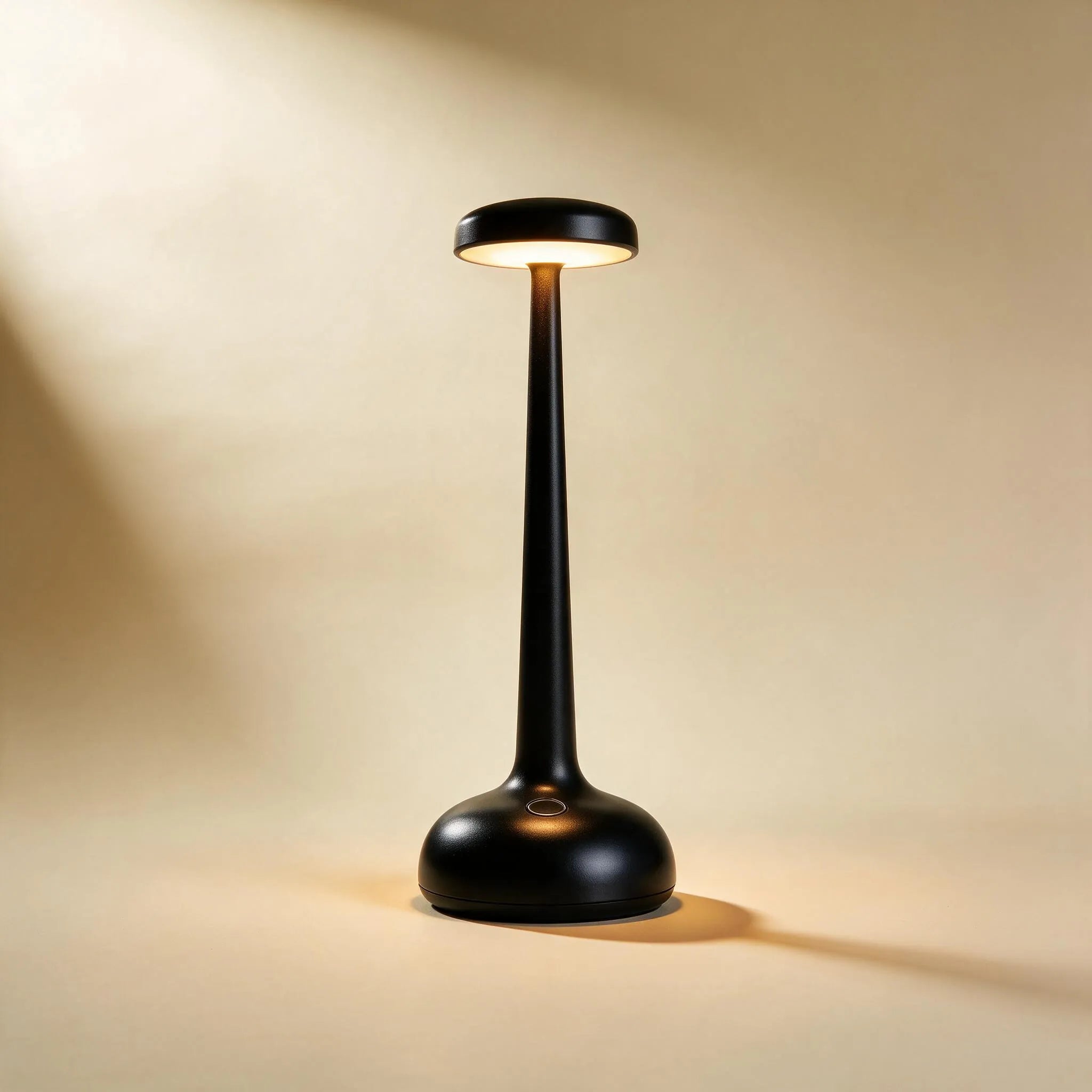 HétényLume | Lampe de Table Rechargeable — Noir