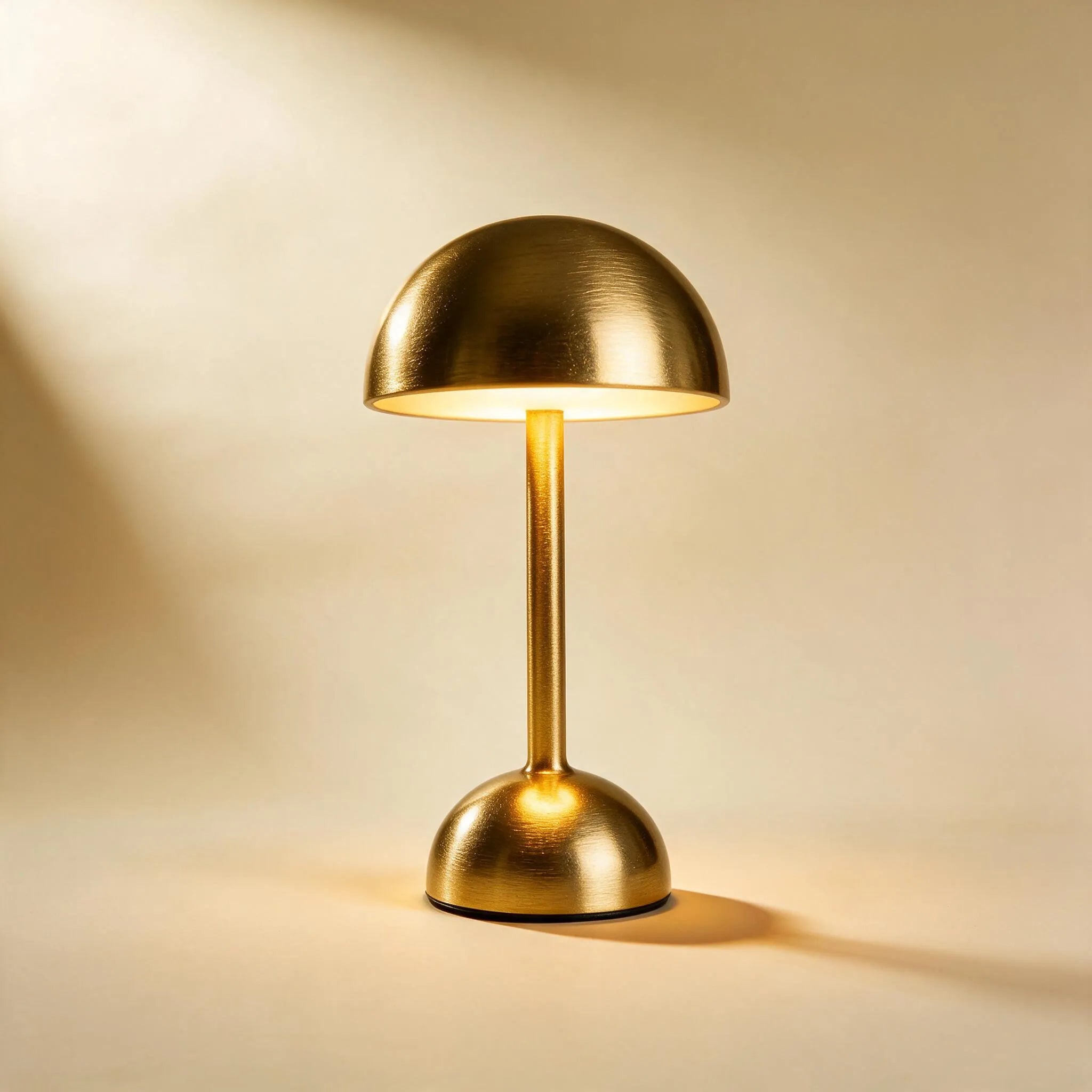 HubaLume | Lampe Champignon sur Batterie — Doré