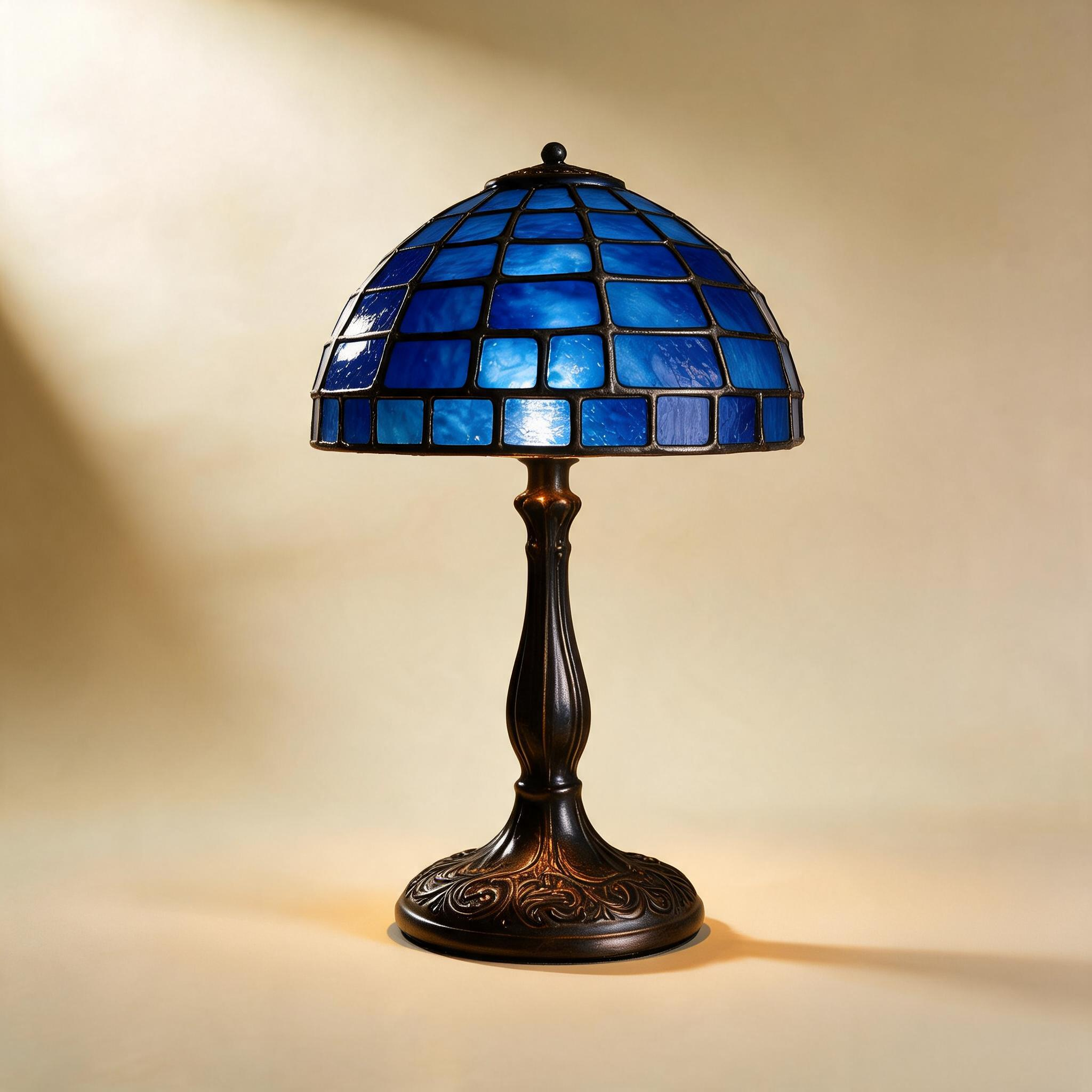 Élod | Lampe de Table en Vitrail — vue de dos